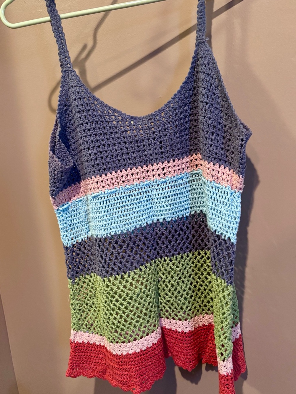 Crochet Stripe Tank - Picture 2 of 3